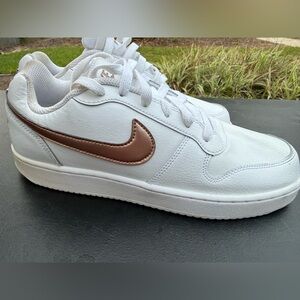 Nike Ebernon Low White Rose Gold Sneakers Women’s Size 9
